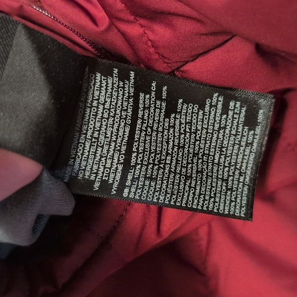 The North Face Women's Mossbud Insulated Reversible Vest Red Fleece XL - Picture 8 of 9